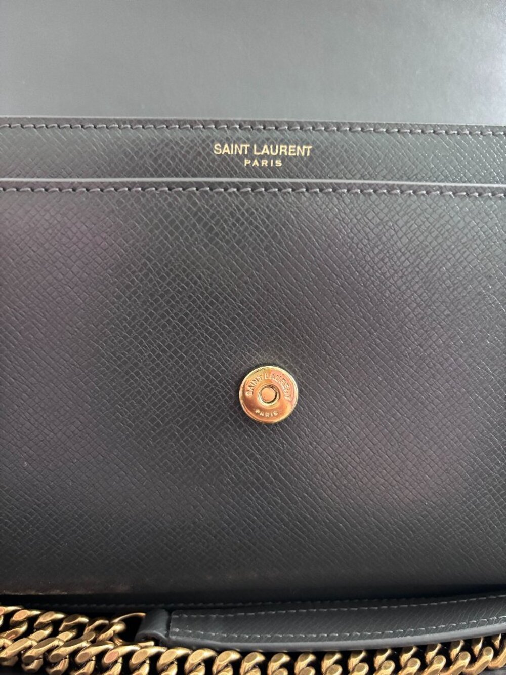 YSL Dark Grey/Gold Medium Sunset Bag (Full Set) - Picture 6 of 10